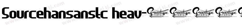 Sourcehansanstc heav字体转换